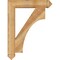 Ekena Millwork Westlake Arts & Crafts Rough Sawn Bracket, Western Red Cedar, 4"W x 24"D x 32"H BKT04X24X32WTL03RWR - alternate 3